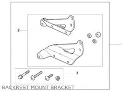 Honda Rugsteun/bagagedrager Steunenset VT 750 S (10-13)