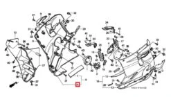 Honda Cowl R. Under NH206M